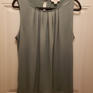 Zenana large sage green sleeveless top